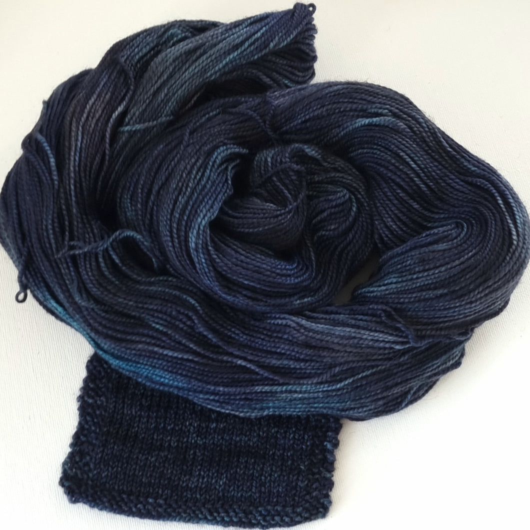 Merino 4 ply high twist - Indigo sea