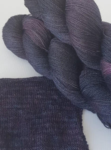 PRE-ORDER: BFL/Silk Lace - Black orchid